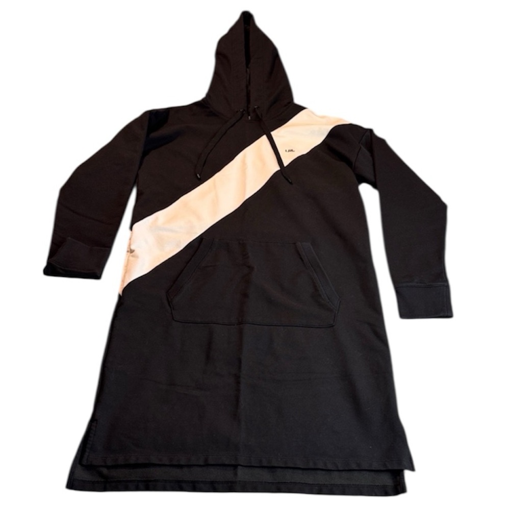 NWOT Lauren Ralph Lauren Black Label Hoodie Dress Black Size Small